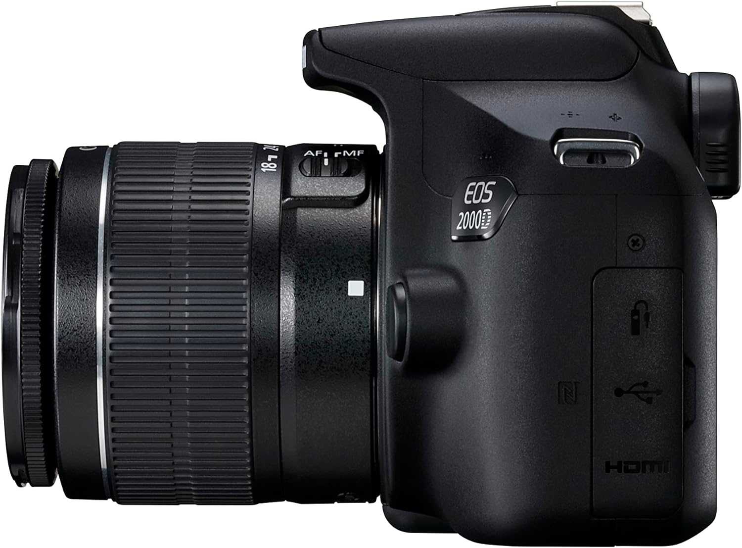 EOS 2000D with lens 18-55 Black