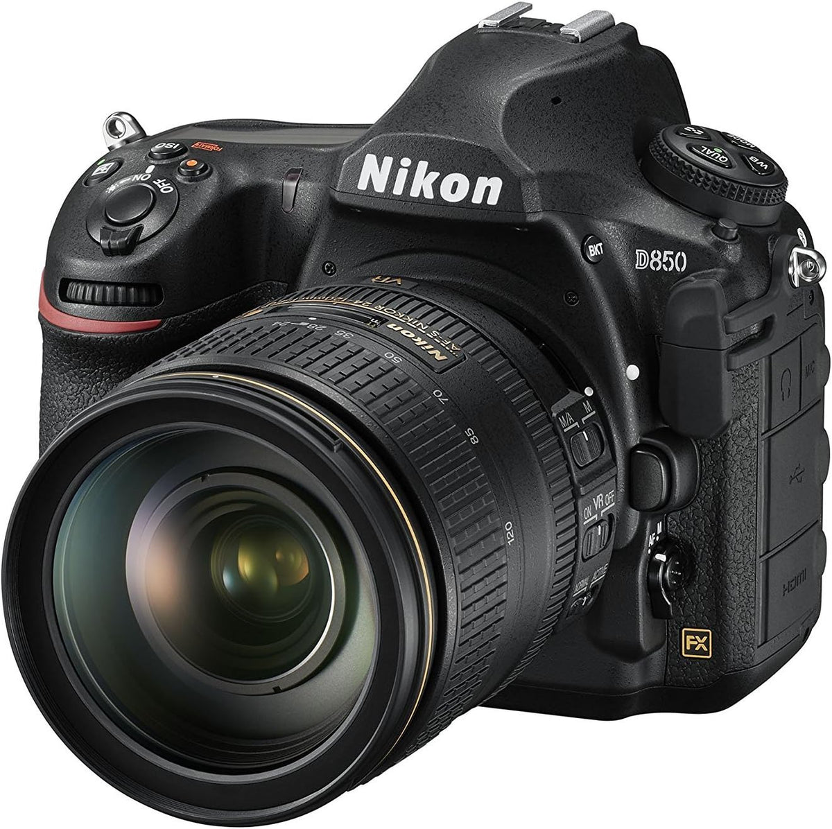 Nikon d850 with af-s 24-120mm f/4 g ed vr lens kit